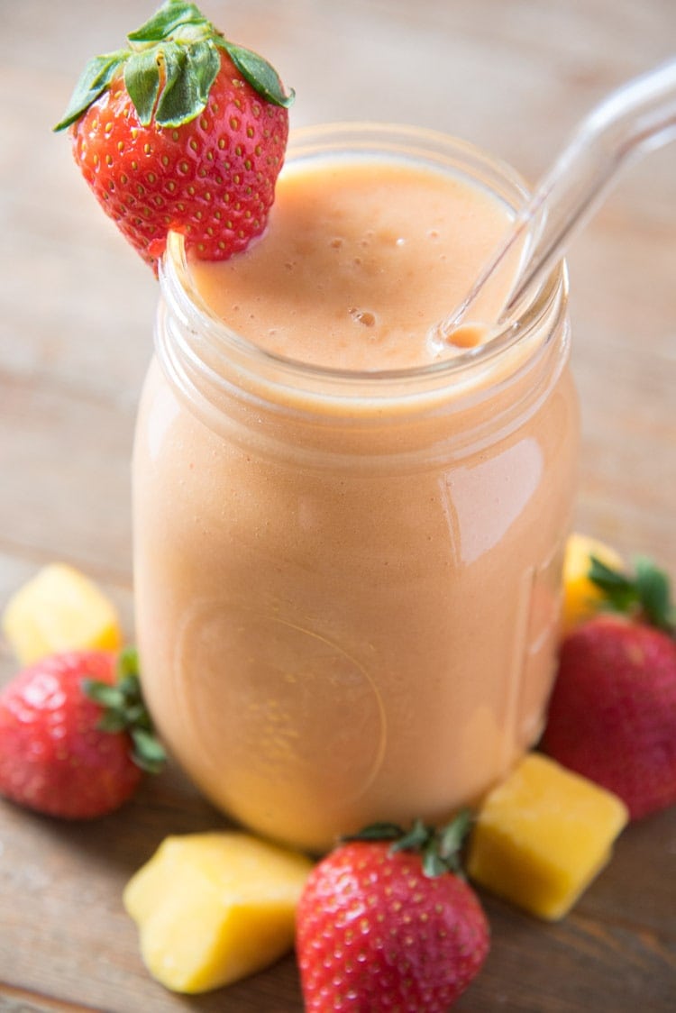 Mango Strawberry Lassi