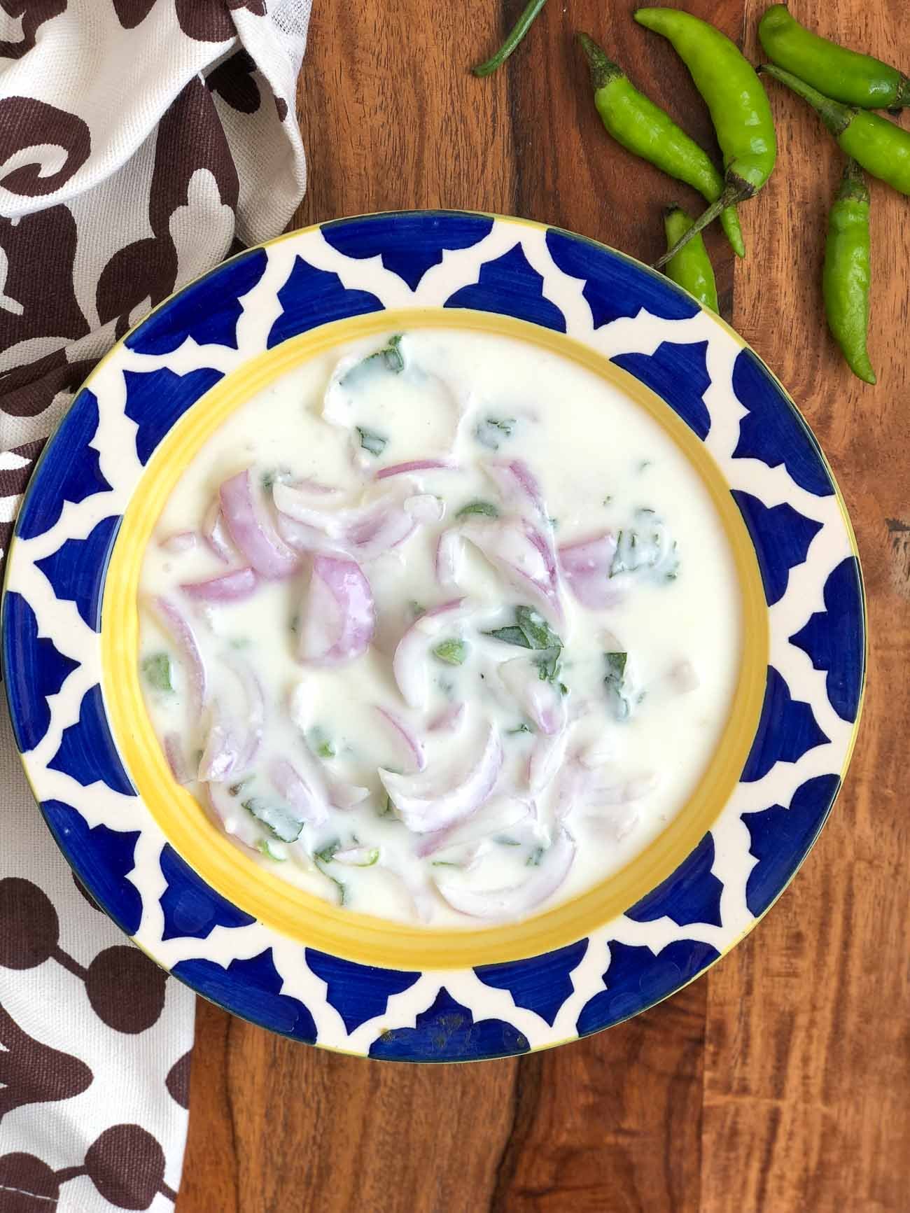 Onion raita
