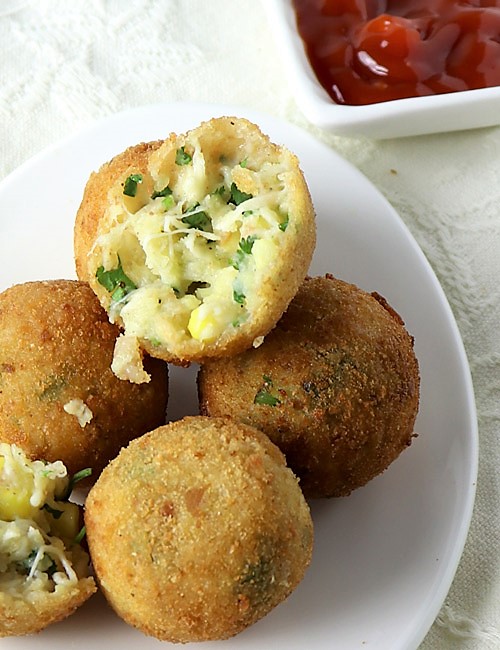 Cheese corn balls